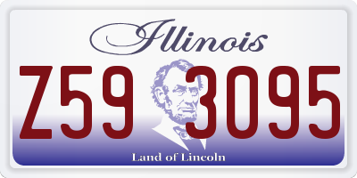 IL license plate Z593095