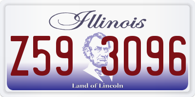 IL license plate Z593096