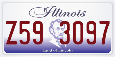 IL license plate Z593097