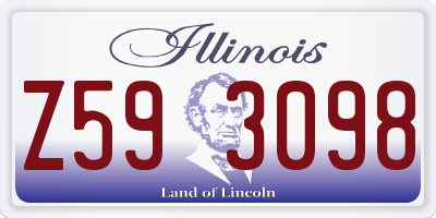 IL license plate Z593098
