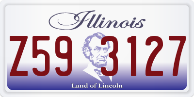 IL license plate Z593127