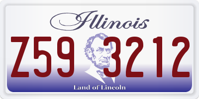 IL license plate Z593212