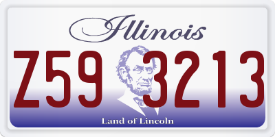 IL license plate Z593213