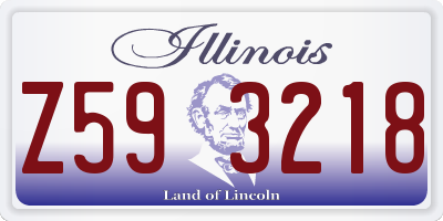 IL license plate Z593218