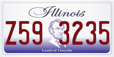 IL license plate Z593235