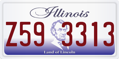 IL license plate Z593313