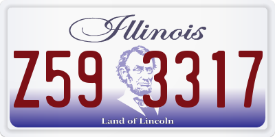 IL license plate Z593317
