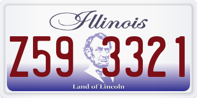 IL license plate Z593321