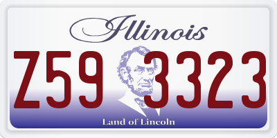 IL license plate Z593323