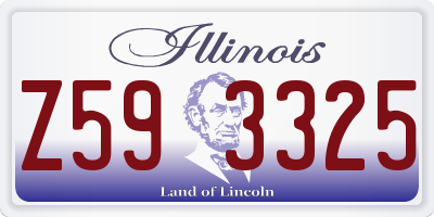 IL license plate Z593325