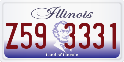 IL license plate Z593331