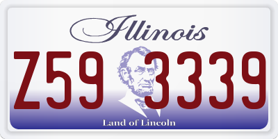 IL license plate Z593339