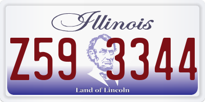 IL license plate Z593344
