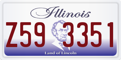 IL license plate Z593351