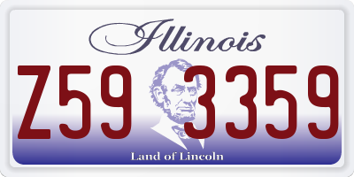 IL license plate Z593359