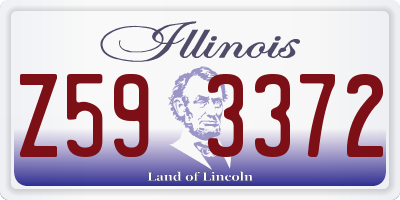 IL license plate Z593372