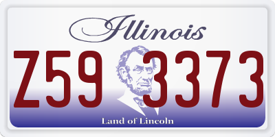 IL license plate Z593373