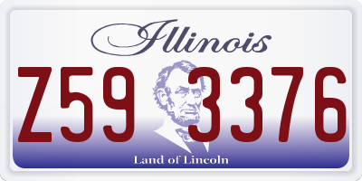 IL license plate Z593376