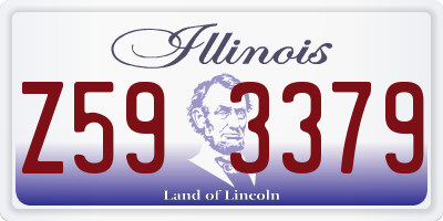IL license plate Z593379