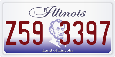 IL license plate Z593397
