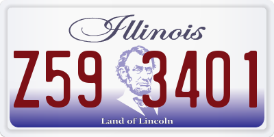 IL license plate Z593401