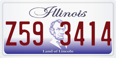 IL license plate Z593414