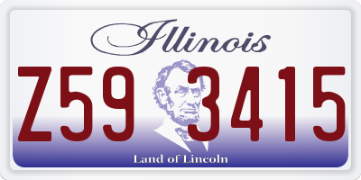 IL license plate Z593415