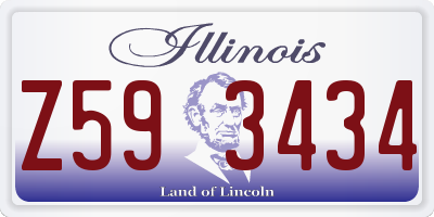 IL license plate Z593434
