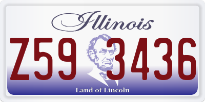 IL license plate Z593436