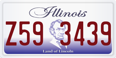 IL license plate Z593439