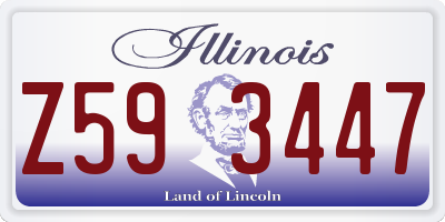 IL license plate Z593447