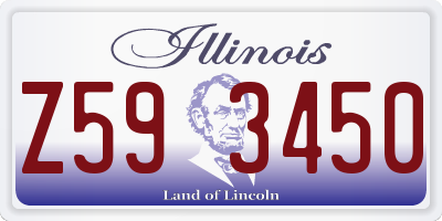 IL license plate Z593450