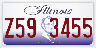 IL license plate Z593455