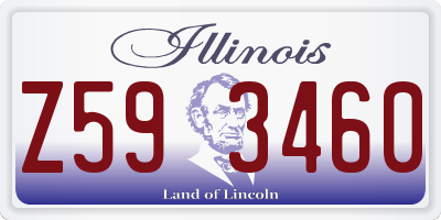 IL license plate Z593460