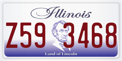 IL license plate Z593468