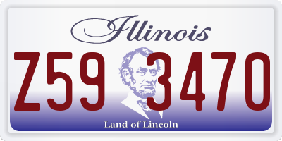 IL license plate Z593470