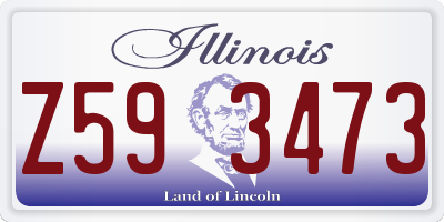 IL license plate Z593473