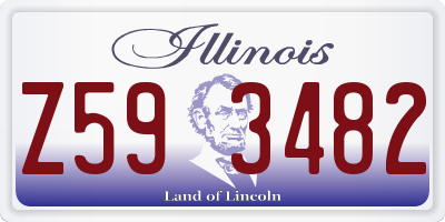 IL license plate Z593482