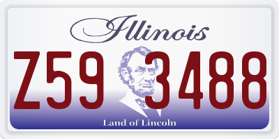 IL license plate Z593488