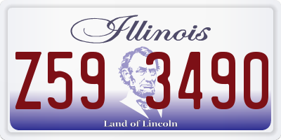 IL license plate Z593490