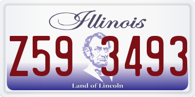 IL license plate Z593493