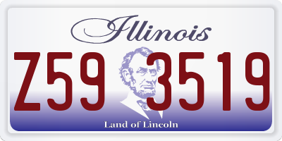 IL license plate Z593519