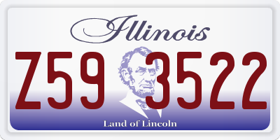 IL license plate Z593522