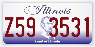 IL license plate Z593531