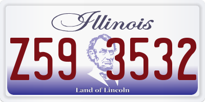 IL license plate Z593532