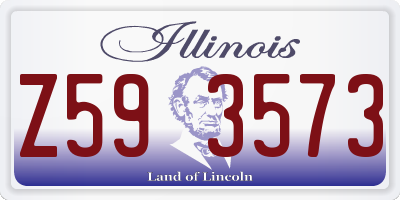 IL license plate Z593573