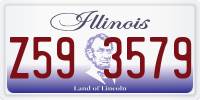 IL license plate Z593579