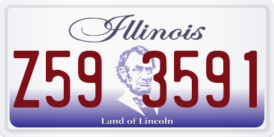IL license plate Z593591