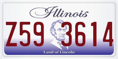IL license plate Z593614