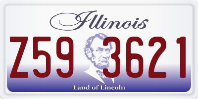 IL license plate Z593621